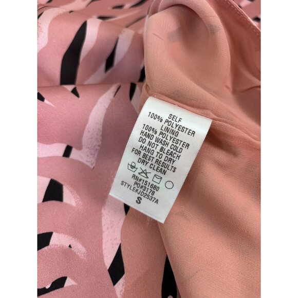 Storia women's small dusty pink zebra print satin slip cami mini dress - Picture 10 of 10